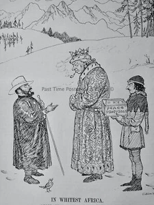 1935 Vintage Print CHRISTMAS IN AFRICA - GOOD KING WENCESLAS, I PRESUME? - Picture 1 of 2