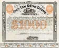 1868 (unissued) Morris & Essex Bond Certificate
