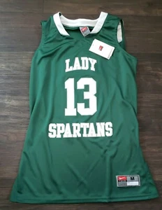 NWT Nike Michigan State Lady Spartans Basketball Sewn Jersey Sz Medium NCAA - Picture 1 of 5