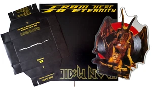 EX/EX Iron Maiden From Here To Eternity Shaped Vinyl Picture Disc + Plinth 1992 - Picture 1 of 2