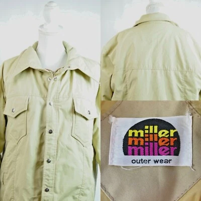 Chaqueta Miller Hombre XL Marrón Vintage Inv#W1616 Foto 1 de 4