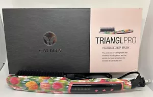 Calista TrianglPRO Triangl Pro Heated Hair Detailer Brush Tulip Floral RARE READ - Picture 1 of 5