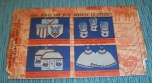 Vintage The Thread Mills Inc. N.C Potholders Pattern to Crochet  Rare! - Picture 1 of 4