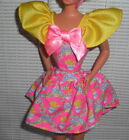 TOP BARBIE DOLL EASTER DELIGHTS MULTI COLOR CHIC PRINT COCKTAIL DRESS ACCESSORY