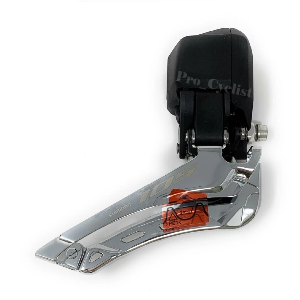 Shimano 105 FD-R7150 Di2 12-Speed Front Derailleur Braze-On Black New In Box - Image 1 of 3