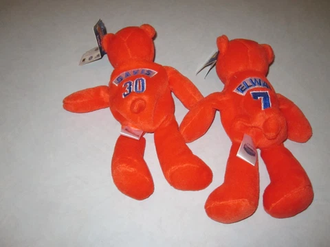 Lot 2 Denver Broncos John Elway/Davis/Bear Plush Limited Treasures Pro Bears Cover