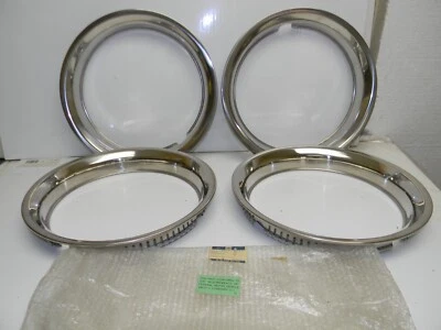 NOS GM 94849116 Wheel Trim Beauty Rings (4ea) 14.6 x 14.4 x 2.2 inches - Image 1 of 4
