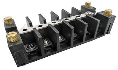 NEW GE EB27B06S Terminal Block with Barrier 6 Position 0.63" Spacing 600V 30A - Image 1 of 4