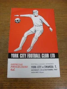 23/10/1967 York City v Swansea Town - Picture 1 of 1