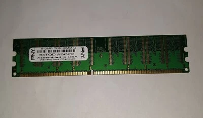 PNY 512MB DDR DIMM 64TQD 184 Pins 74701 RAM Memory - Image 1 of 2