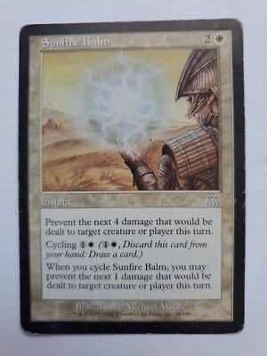 MTG Magic The Gathering Card Sunfire Balm Instant White Onslaught 2002 - Image 1 of 2