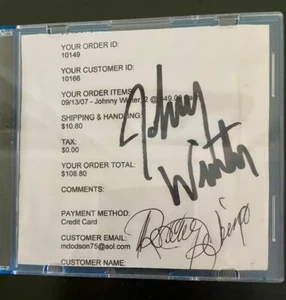 Johnny Winter Autograph - Picture 1 of 1