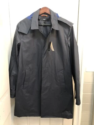 NWT JACK SPADE NEW YORK Men's RUBBERIZED Trench Rain Coat M  Retail $448 - Image 1 of 4