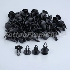 50PCS Clips B61 6.3mm Hole Size Back Fastener Push Type Auto Car Accessories - Picture 1 of 12