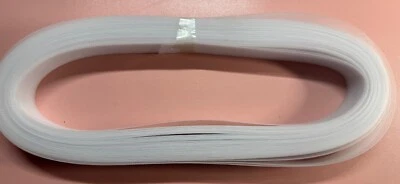 Red artesanal blanca de tul de 1 pulgada de ancho de longitud desconocida Foto 1 de 4