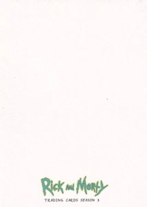 RICK & MORTY SEASON 3 A Blank Sketch Card - Picture 1 of 4