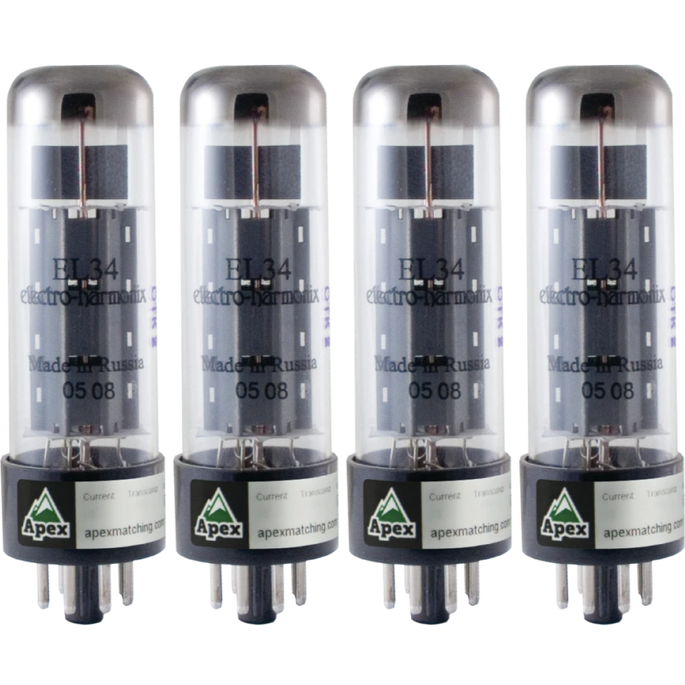 EL34, Tubo de Vácuo Electro-Harmonix, Apex Matched Quad, Potência - Imagem 1 de 1