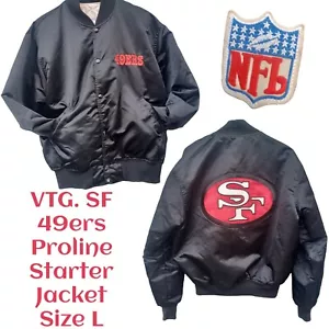 Chaqueta de De Colección Pro Line Starter Para Hombres Grande San Francisco 49ers Satinado Bombardero Hecha en EE. UU. - Imagen 1 de 24