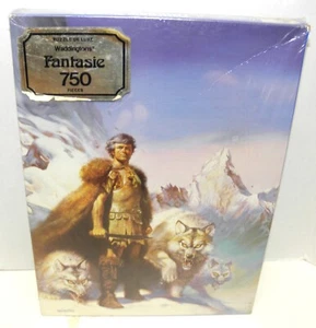 Waddingtons Fantasie Wolf Lord Jigsaw puzzle 1981 750PC Boris Vallejo - Picture 1 of 2