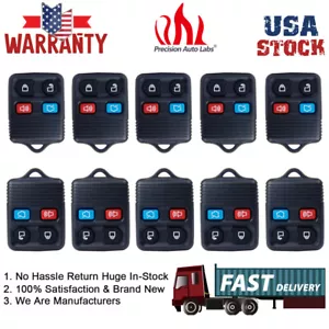 New 10 Pack Keyless Entry Remote Control Key Fob Clicker Transmitter For FORD - Picture 1 of 12