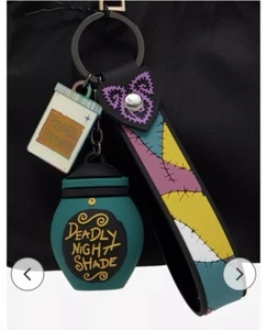 The Nightmare Before Christmas Key Chain W/Deadly Night Shade Jar - Picture 1 of 4