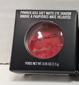 MAC Powder Kiss Soft Matte Eyeshadow WERK, WERK, WERK Red .05oz/ea NEW IN bOX - Picture 1 of 3