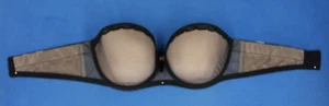 Freya AA1803BLK Idol Allure Underwire Lined Strapless Bra Size 38DD #E9794 - Picture 1 of 4