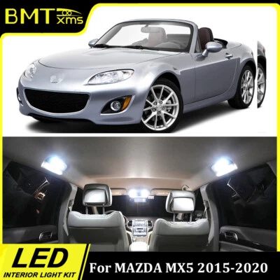 6x White Interior Light Bulb Trunk Map License Lamp Kit For Mazda MX-5 2015-2020 - Image 1 of 4