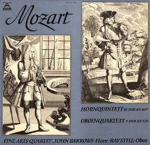 MOZART Horn Quintet K.407 Oboe Quartet K.370 BARROWS STILL Musicaphon LP - Picture 1 of 3