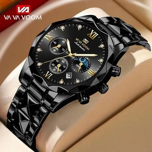 2024 Herrenuhr Luxus Chronograph Edelstahl Wasserdicht Quarz Herrenuhr - Bild 1 von 1