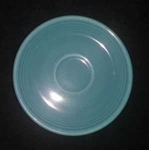 OLD VINTAGE FIESTA TURQUOISE SAUCER CUP PLATE 6" HOMER LAUGHLIN HLC FIESTAWARE - Picture 1 of 2