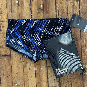 NIKE Shark Mod Game Royal Swimsuit Brief - Size 26 - NEW IN BOX - Picture 1 of 8