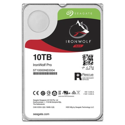 Seagate IronWolf Pro ST10000NE0004 10TB 3.5" NAS 7.2K Cache SATA 6.0 HDD 256M - Image 1 of 3