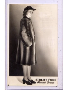 Real Photo Postcard RPPC - Advertising Henry Streiff Fur Co Chicago Illinois - Picture 1 of 2