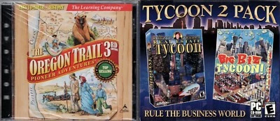 Donald Trumps Real Estate Tycoon & Big Biz Tycoon & Oregon Trail 3rd PC New XP - Image 1 of 2