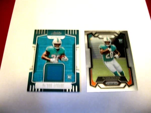 (7) DeVon Achane Illusions Phoenix RC PRIZM Jersey Rookie Cards Miami Dolphins - Picture 1 of 3