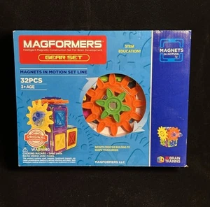 Magformers Gear Set Magnets In Motion 32-Pieces To For Brain Development B5 - Picture 1 of 2