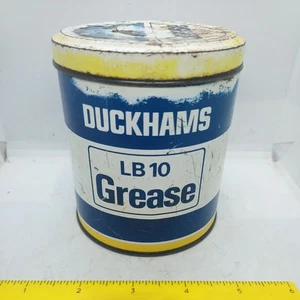 Lata de grasa vintage Duckhams LB 10 500 g 1,1 lb garaje exhibición utilería coche bicicleta - Imagen 1 de 15