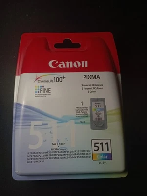 Cartouches d'encres Canon - Chromalife 100+ Fine Pixma - 511 3 Couleurs - CL-511 - Immagine 1 di 3