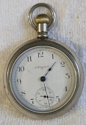 Reloj Bolsillo Elgin 1900, Grado 218, 18s 15j, Modelo 5 #H42 Foto 1 de 4