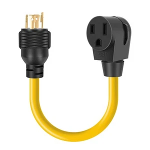 Welder Adapter Plug Cord, L14-30P Twist-Lock Male to 6-50R Female, 4 Prong to... - Picture 1 of 7