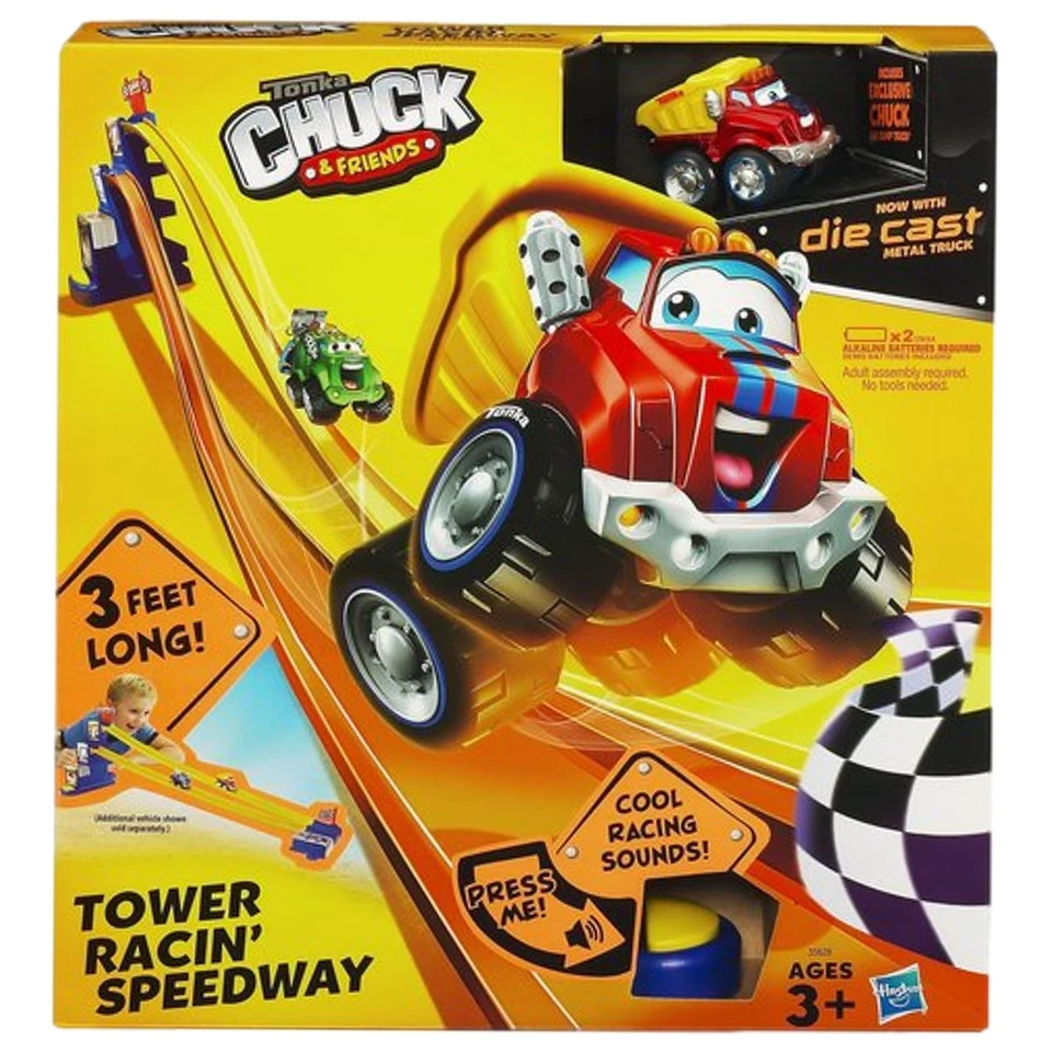 Tonka Chuck & Friends Tower Racin Speedway 3' Long with Die Cast Truck & Sound - Image 1 of 2