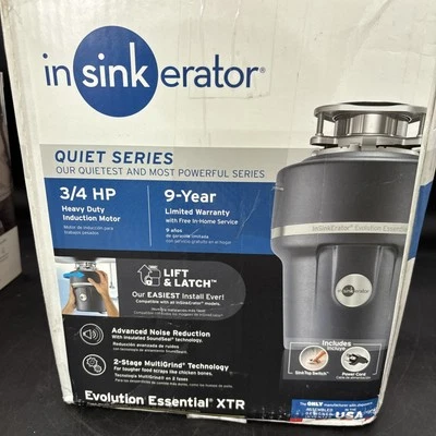InSinkErator ESSENTIAL XTR Evolution 3/4 HP Single Phase Garbage Disposal - Image 1 of 4