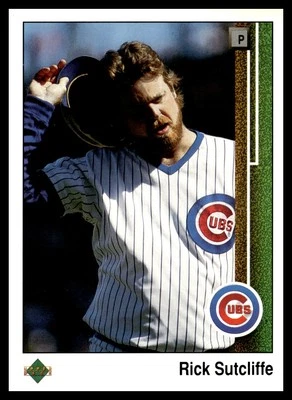 1989 Upper Deck #303 Rick Sutcliffe Chicago Cubs Baseball Card - Image 1 of 2