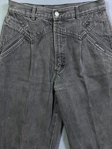 Rocky Mountain Jeans nackter Rücken vorne Schnalle hoher Bund 31/11 x 35 80er 90er Vintage EUC - Bild 1 von 12