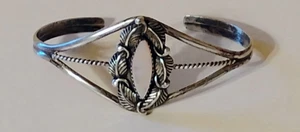 Vintage Navajo Sterling Silber Armreif Armband signiert RB! - Bild 1 von 7