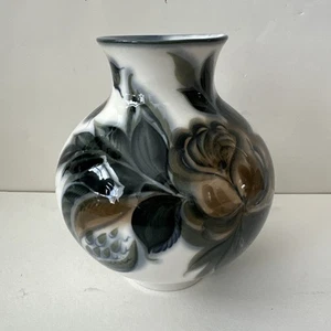 Vintage 1950er LFZ Lomonosov Porzellan Vase Birnen 7”x6” EUC - Bild 1 von 6