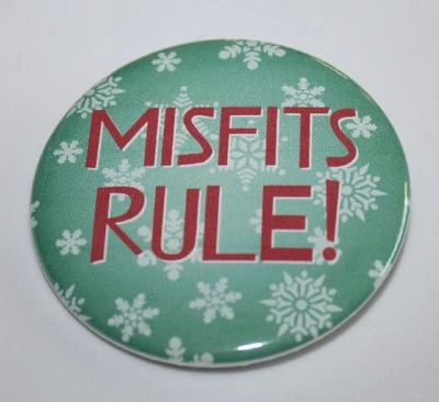 * BOTÓN PIN REGLA MISFITS * Island Misfit Toys Rudolph Pinback vacaciones de Navidad Foto 1 de 2