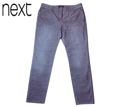 Pantalones Next Para Mujer Púrpura Calce Ajustado Cordón Talla 12R W32 L30 Pantalones de Pana Suave Foto 1 de 4