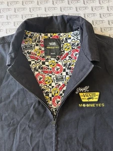 Vans X Mooneyes Men's Size Medium Jacket Hot Rod Rockabilly Race Car FREE SHIP - Picture 1 of 4